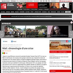 Mali : chronologie d'une crise - Mali / Infographie