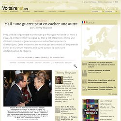 Mali : une guerre peut en cacher une autre