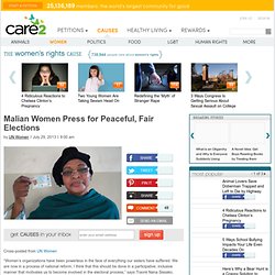 Malian Women Press for Peaceful, Fair Elections