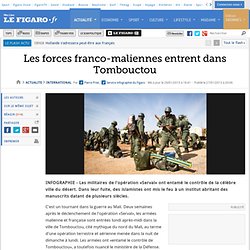 International : Mali : les forces françaises foncent vers Tombouctou