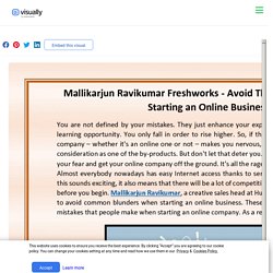 Mallikarjun Ravikumar Freshworks - Avoid These Mistakes When Starting an Online Business