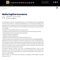 Malta Captive insurance