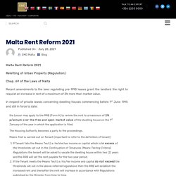 Malta Rent Reform 2021