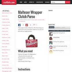 Malteser Wrapper Clutch Purse