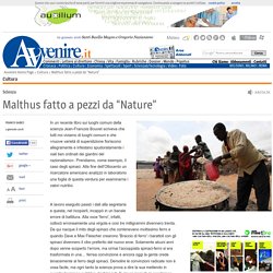 Malthus fatto a pezzi da “Nature” 