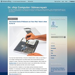 Got Some Kind of Malware on Your Mac? Here’s How to Fix It - Dr. chip Computer-Sdmacrepair