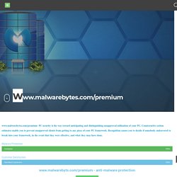www.malwarebytes.com/premium to download and activate malwarebytes