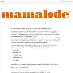 Mamalode Submission Manager