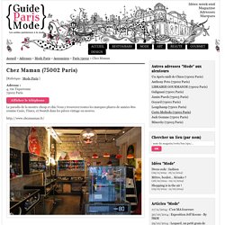 Chez Maman (75002 Paris) - GuideParisMode