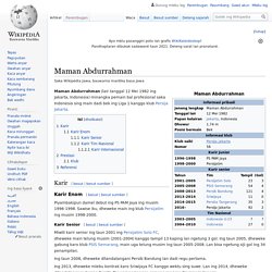 Maman Abdurrahman - Wikipedia