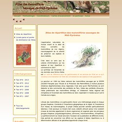 Atlas des Mammifères Sauvages de Midi-Pyrénées