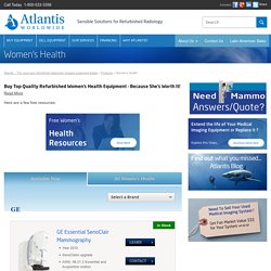 Mammography equipment for sale from Atlantis Worldwide