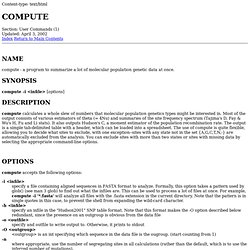 Man page of COMPUTE