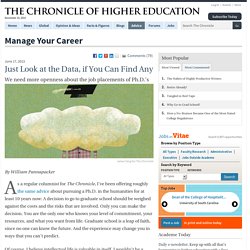 Just Look at the Data, if You Can Find Any - Manage Your Career