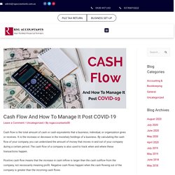 How To Manage Cash Flow During post-COVID 19 - RSGAccountants