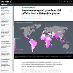 How to manage all your financial affairs from a $20 mobile phone - Quartz