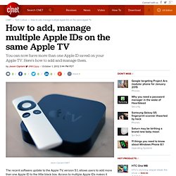 How to add, manage multiple Apple IDs