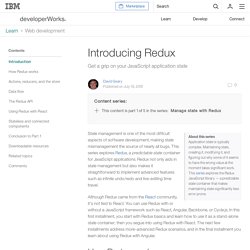 Manage state with Redux, Part 1: Introducing Redux