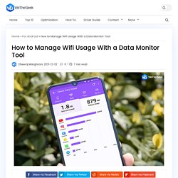 How to Manage Wifi Usage With a Data Monitor Tool