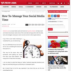 How To: Manage Your Social Media Time