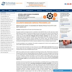 Managed Service Providers Email Addresses