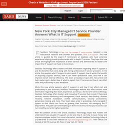 New York City Managed IT Service Provider Answers What Is IT Support