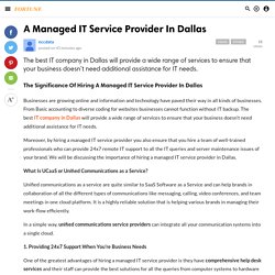 A Managed IT Service Provider In Dallas