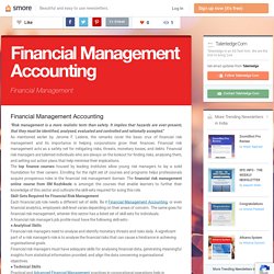 Financial Management Accounting