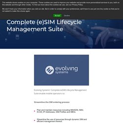 Complete SIM lifecycle management - Activation sim management services