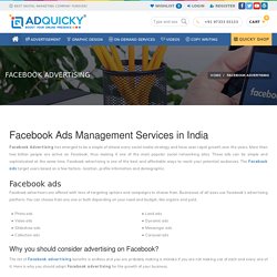 Facebook Ads Management Services in India