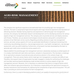 Agri Risk Management Services
