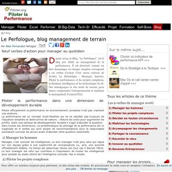 Le perfologue, le blog pro de la performance et du techno management. Alain Fernandez