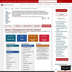 Queue Management System Market Size, Share, Industry Trends, Global Analysis - 2027