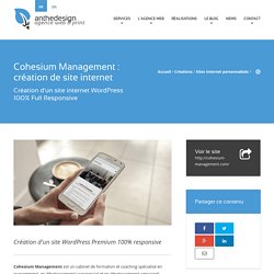 Création d'un site WordPress Premium 100% responsive pour Cohesium Management
