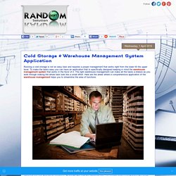 Best Software and Digital Marketing Industry : Cold Storage & Warehouse Management System Application