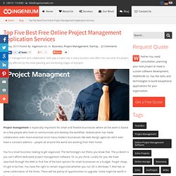 Top Five Best Free Online Project Management Application Services