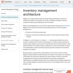 Inventory management architecture