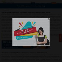 Project Management Assignment Help & Writing Services Online in UK