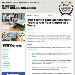 100 Terrific Time-Management Tools to Get Your Degree in 3 Years