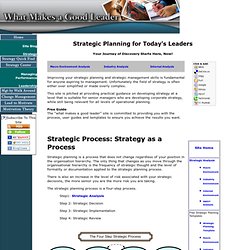 Strategic Planning guide to develop your Strategic Management capability