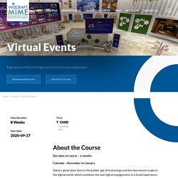 Virtual Events Management Courses in India