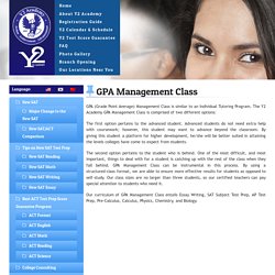 GPA Management Class, SAT Prep Programs USA