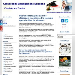 Time management in the classroom