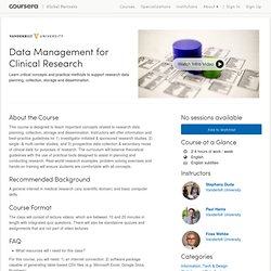 Data Management for Clinical Research