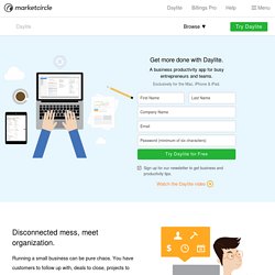 Daylite 3 Productivity Suite: The Most Powerful Business Productivity Manager