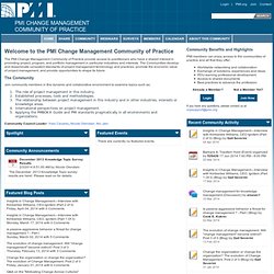 Change Management Community of Practice - Home