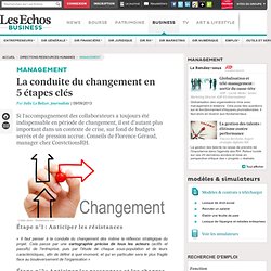 Management : la conduite du changement en 5 étapes clés