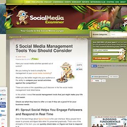 5 Social Media Management Tools You Should Consider