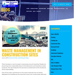 Waste Management in Construction Sites