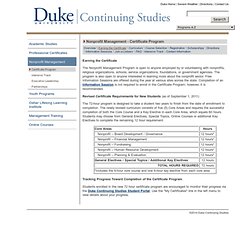Duke Continuing Studies